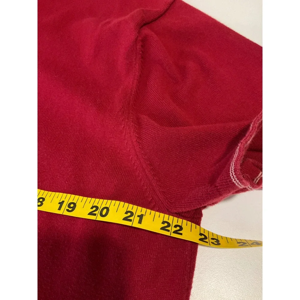 Banana‎ Republic Polo Burgundy Pima Cotton V-Neck Short Sleeve Pullover Shirt XL